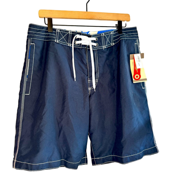 Old Navy NWT Men’s Board Shorts Surf Fit UPF 40 Size Medium Swim Shorts Navy - Picture 1 of 12